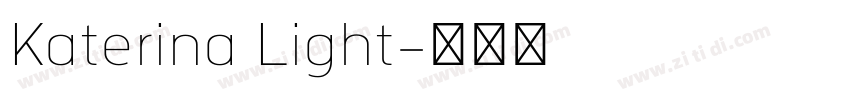 Katerina Light字体转换